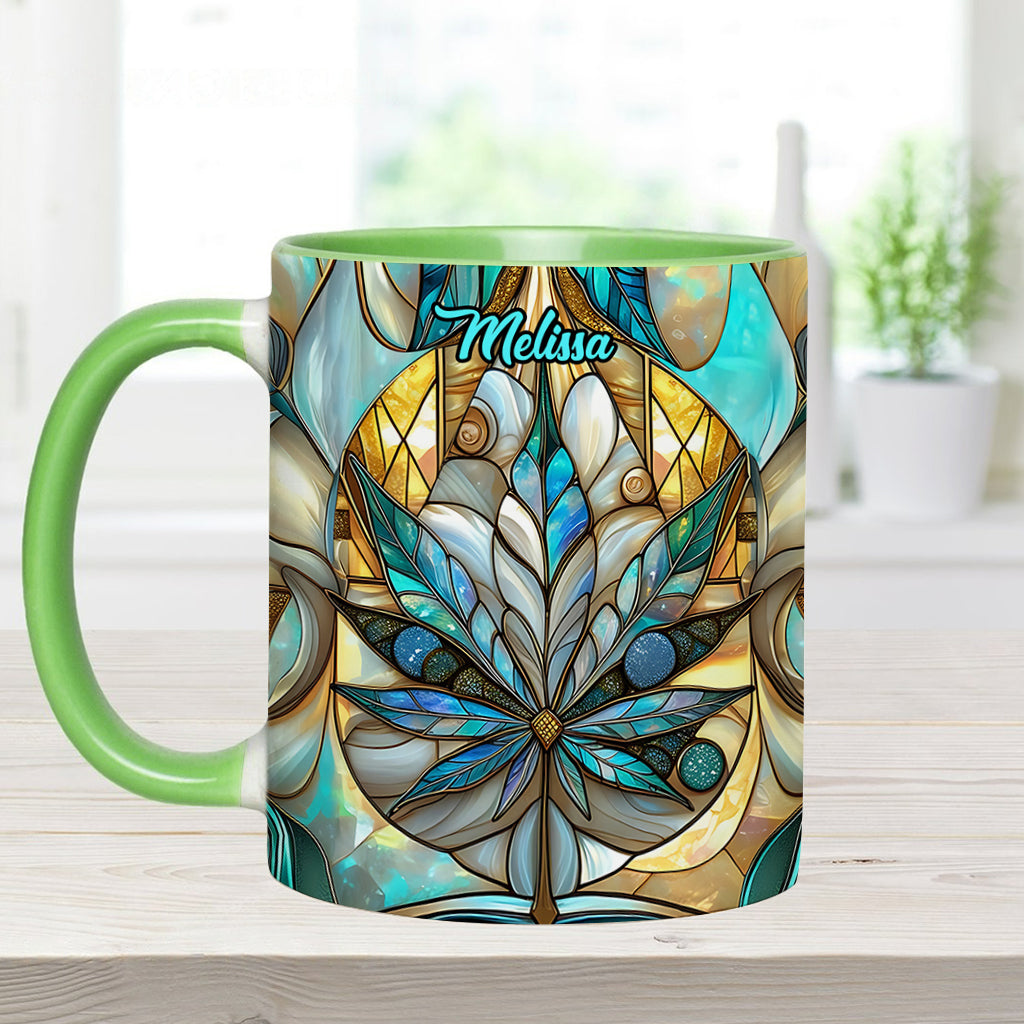 Stunning Leaf - Personalized Weed Accent Mug