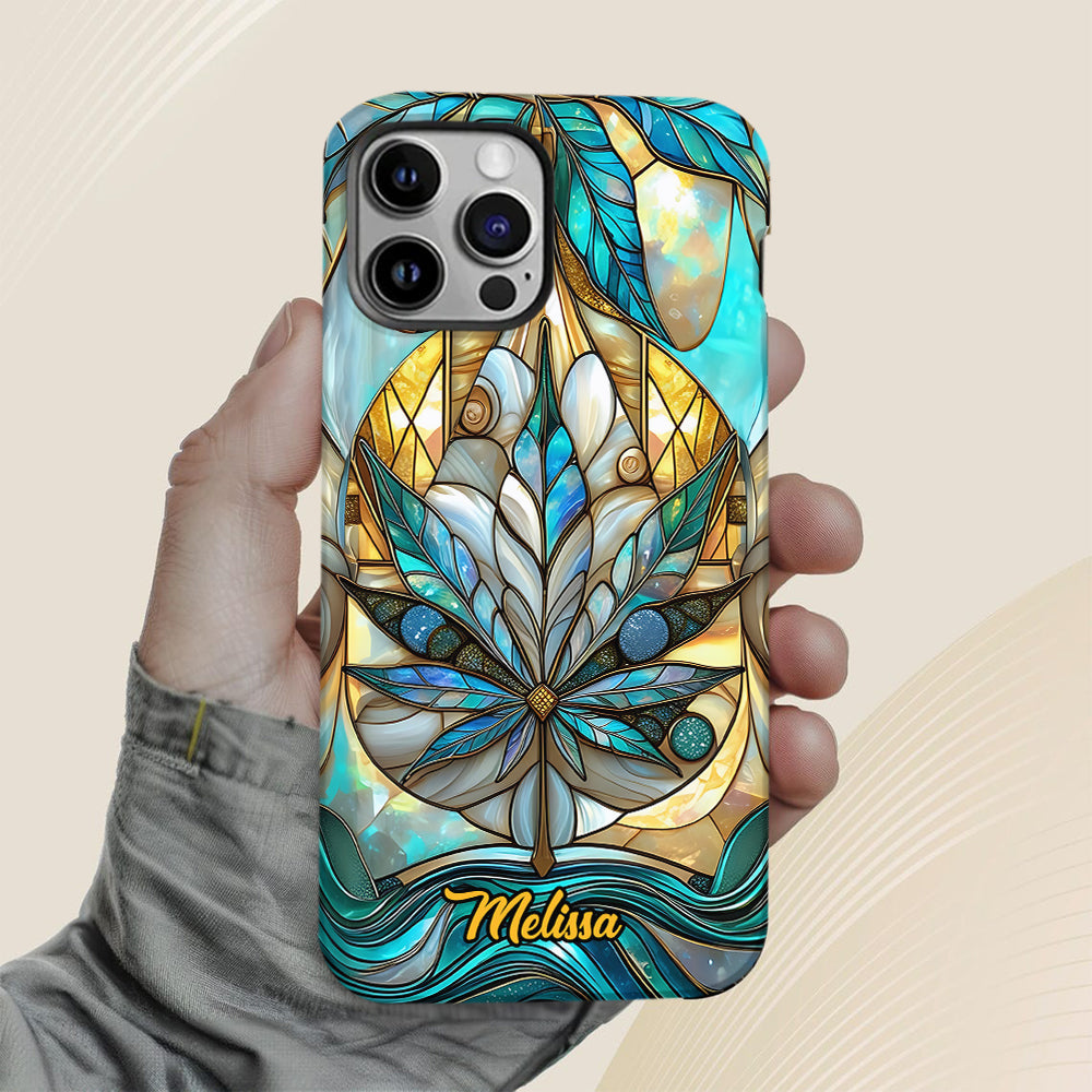 Stunning Leaf - Personalized Weed Full Print Phone Case