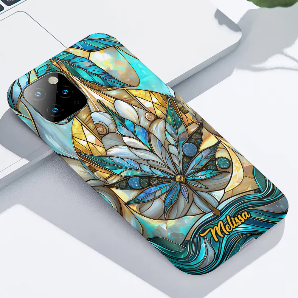 Stunning Leaf - Personalized Weed Full Print Phone Case