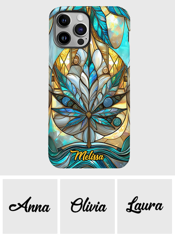 Stunning Leaf - Personalized Weed Full Print Phone Case