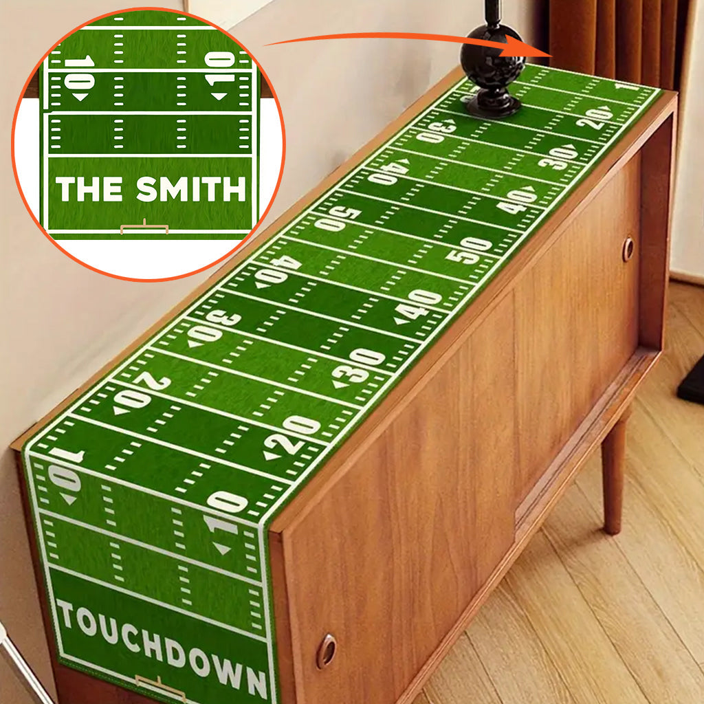 From The Field To The Tabel - Personalized Football Table Runner