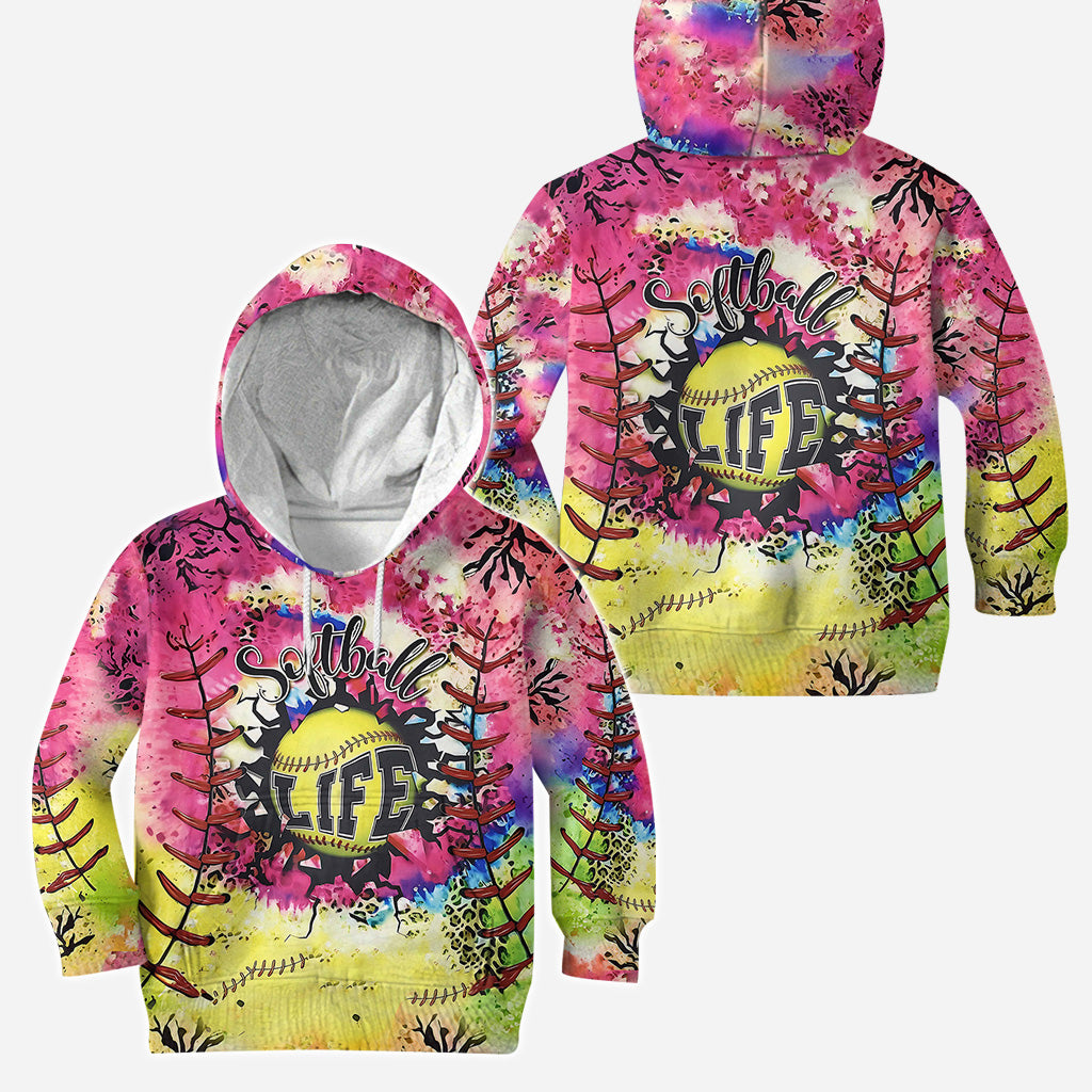 Softball LIfe - Personalized Softball Hoodie and Leggings