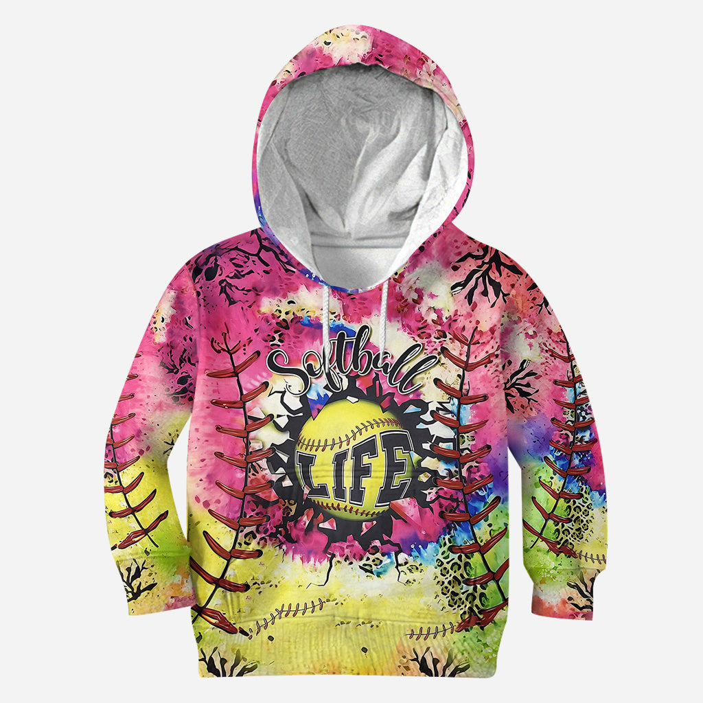 Softball LIfe - Personalized Softball Hoodie and Leggings