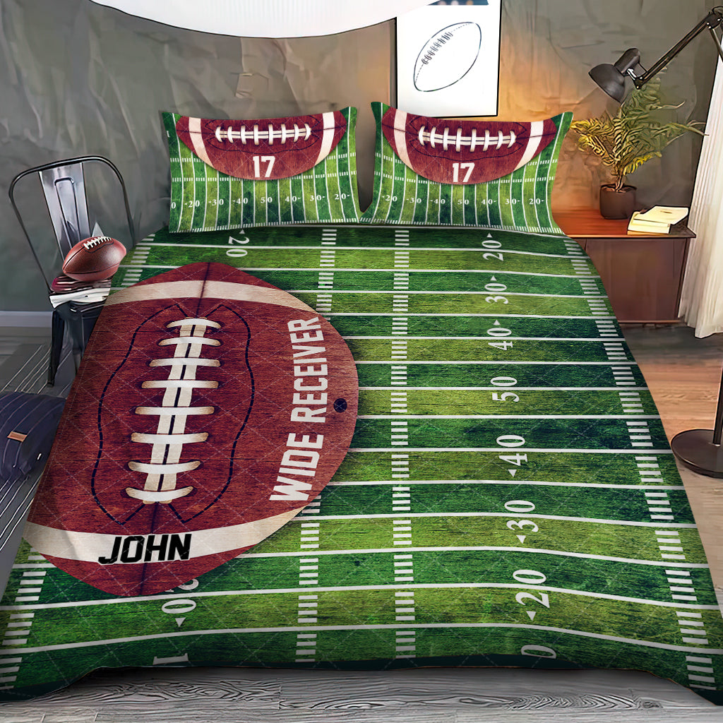 Touchdown - Personalized Football Quilt Set
