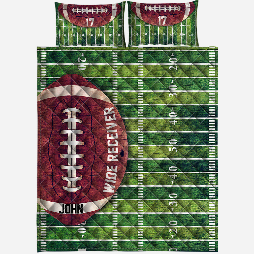 Touchdown - Personalized Football Quilt Set