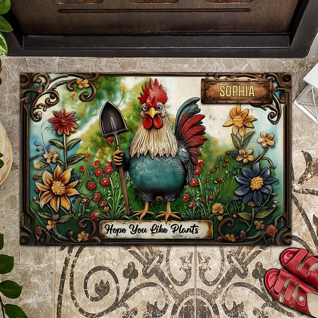 Hope You LIke Plants - Personalized Gardening Doormat