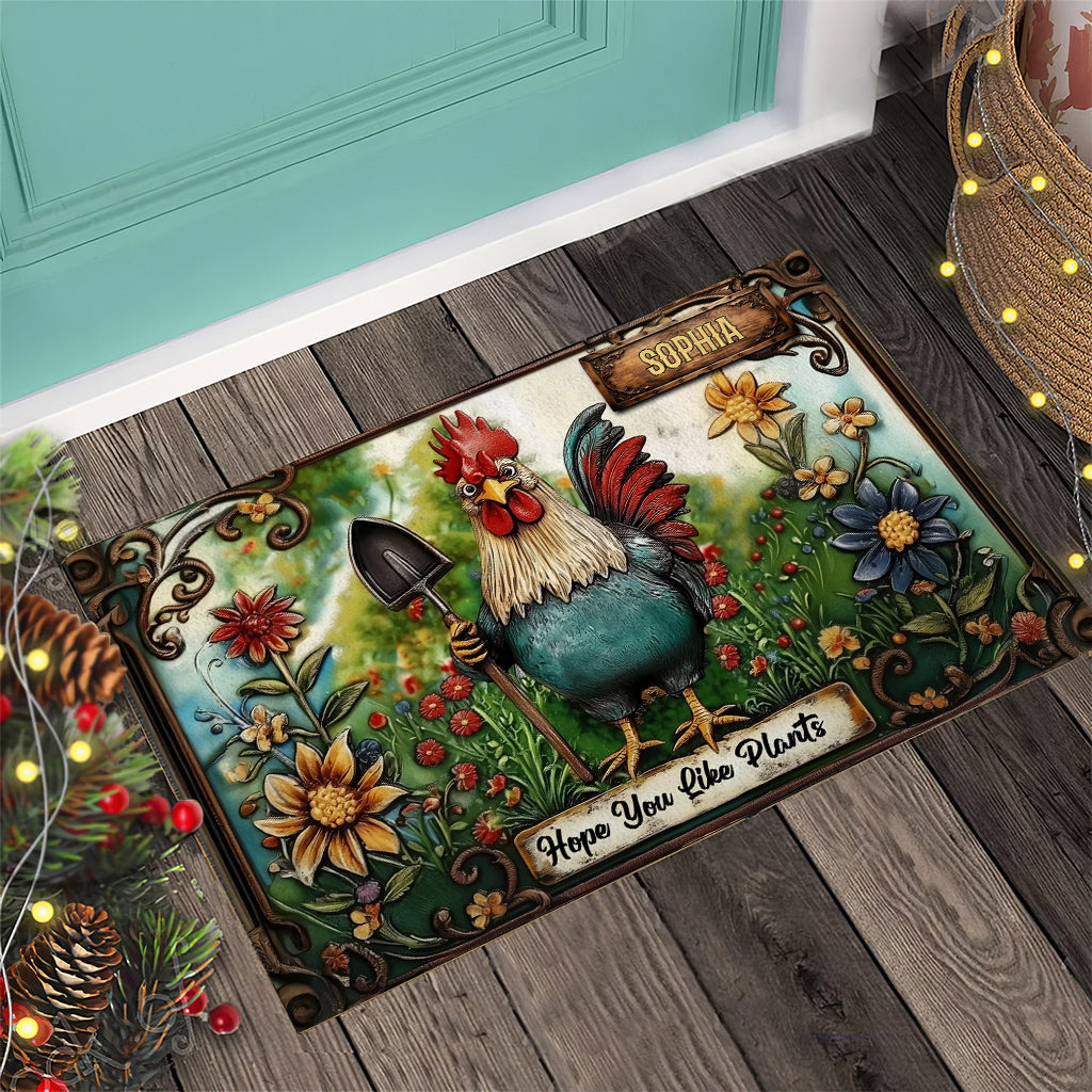 Hope You LIke Plants - Personalized Gardening Doormat