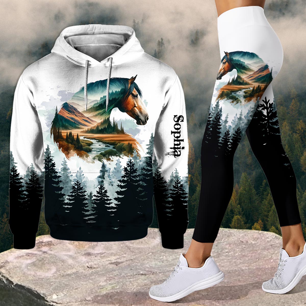 Horse Girl - Personalized Horse Hoodie and Leggings