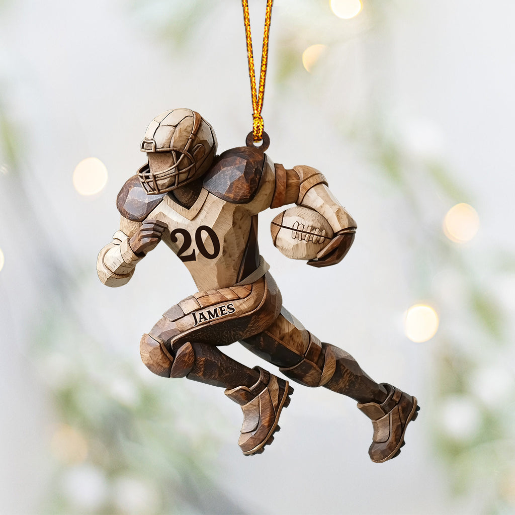 Strong One - Personalized Football Ornament