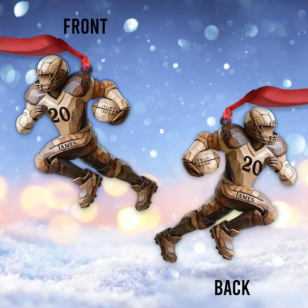Strong One - Personalized Football Ornament