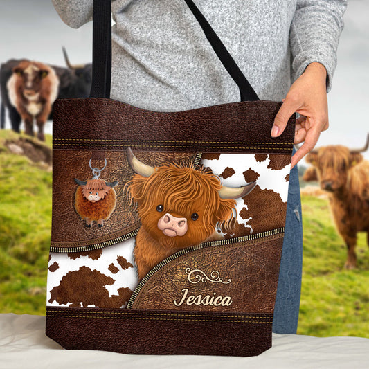 Just A Girl Who Loves Highland Cow - Personalized Tote Bag