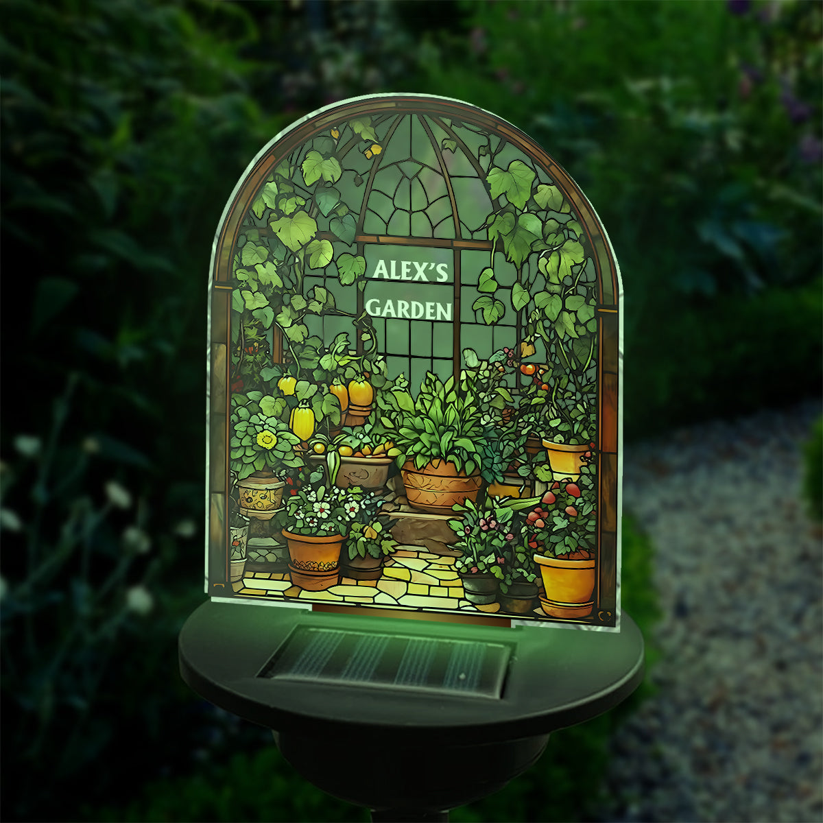 Glass House - Personalized Gardening Garden Solar Light