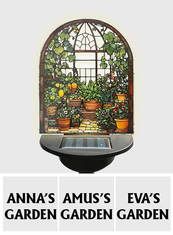 Glass House - Personalized Gardening Garden Solar Light