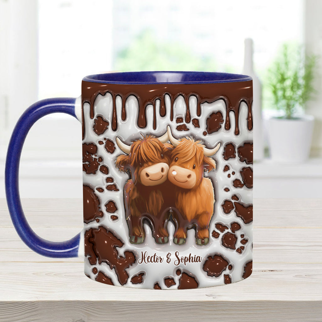 You And Me We Got This - Personalized Highland Cow Accent Mug