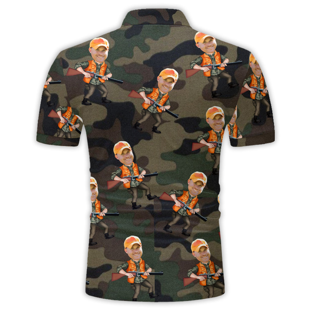 Funny Gift For Hunting Dad, Husband.. - Personalized Hunting Polo Shirt