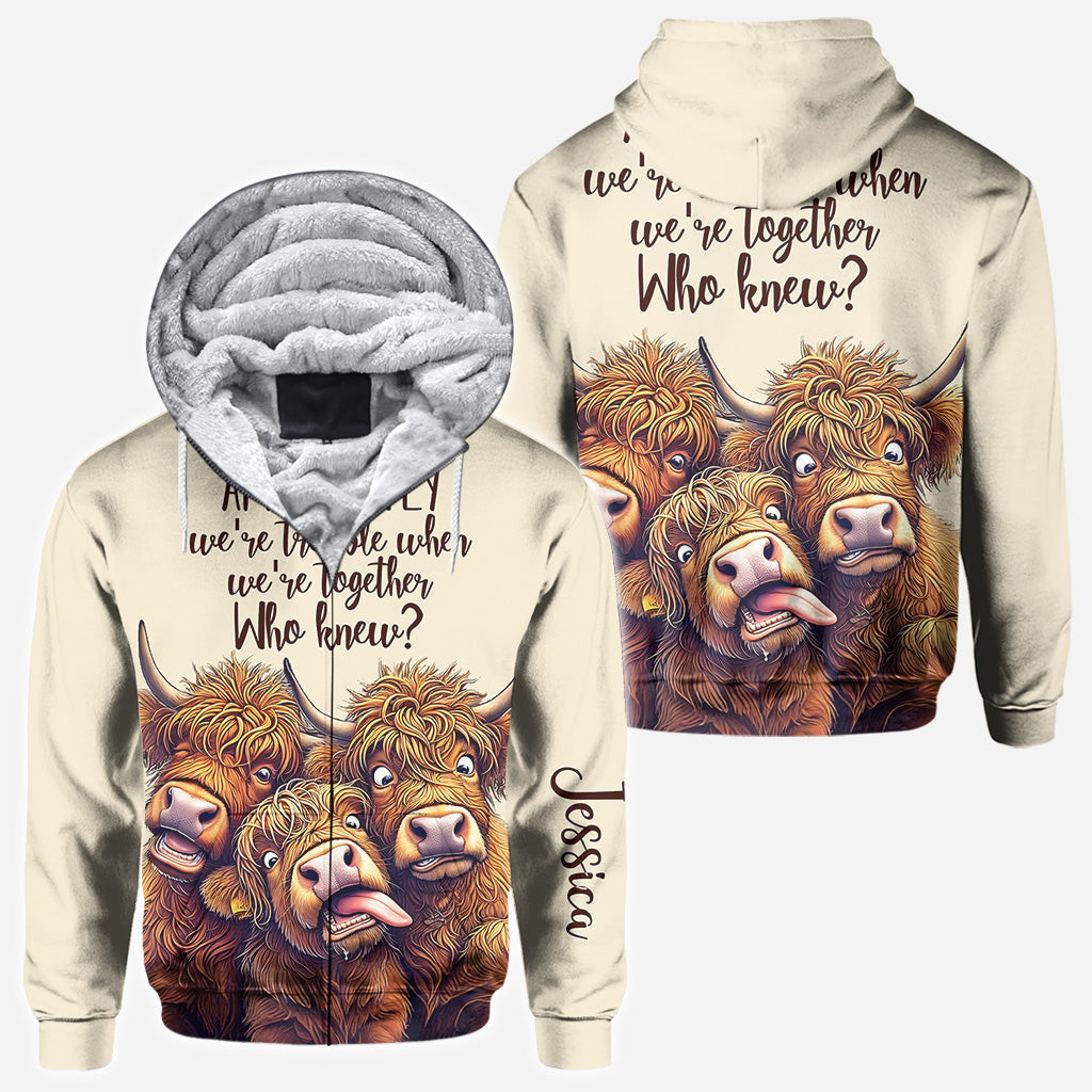 Apparently We're Trouble - Personalized Bestie All Over Shirt