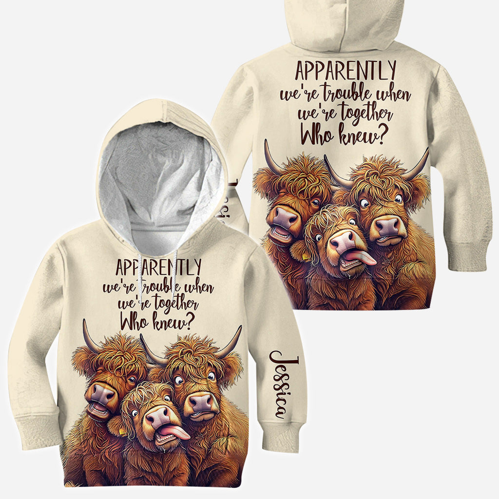 Apparently We're Trouble - Personalized Bestie All Over Shirt