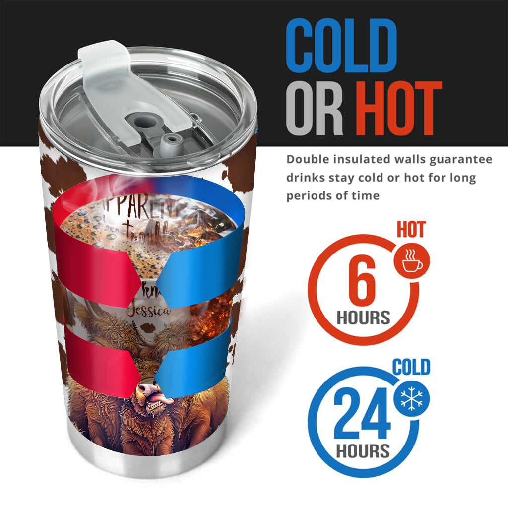 Apparently We're Trouble - Personalized Bestie Tumbler