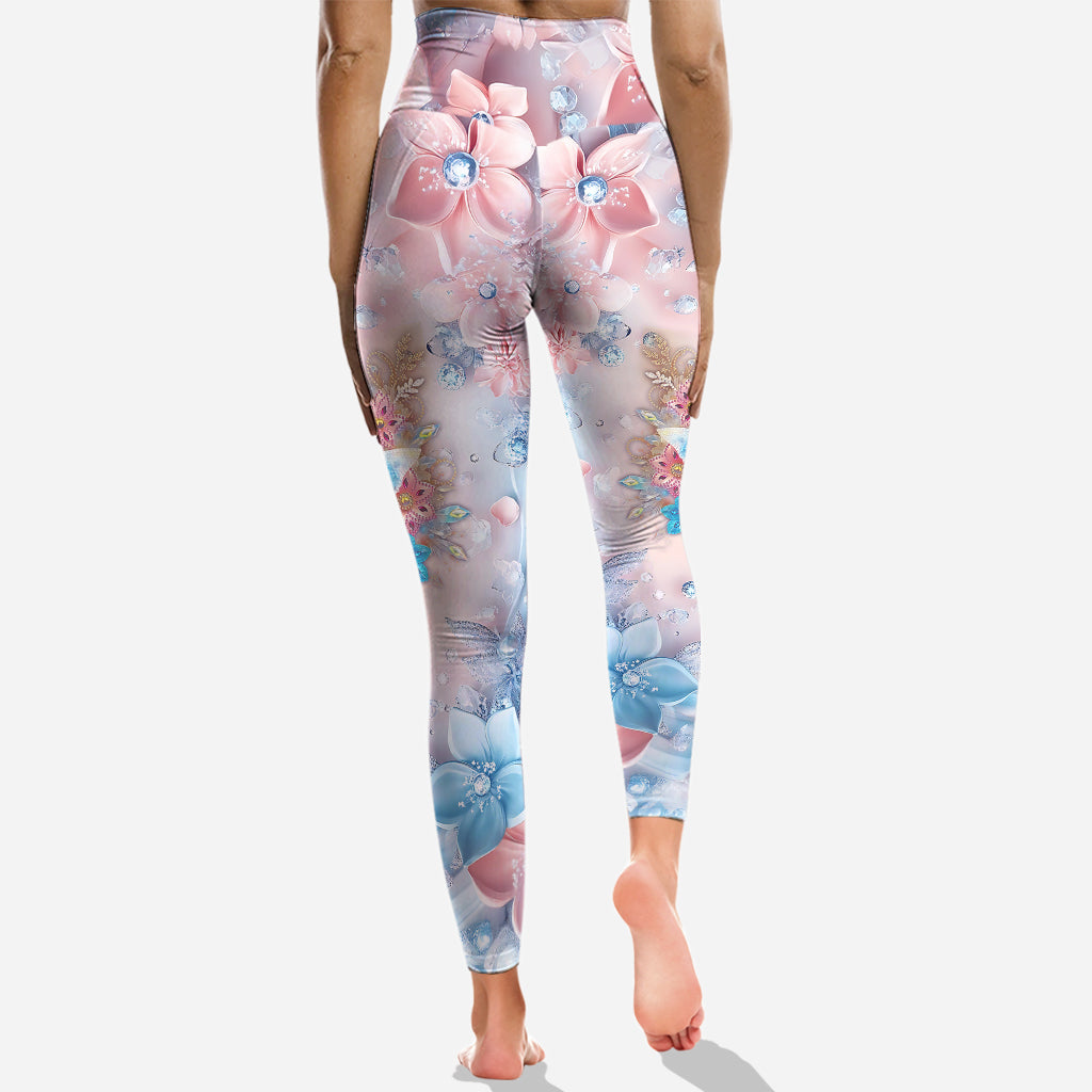 Butterfly & Flower - Personalized Butterfly Hoodie and Leggings