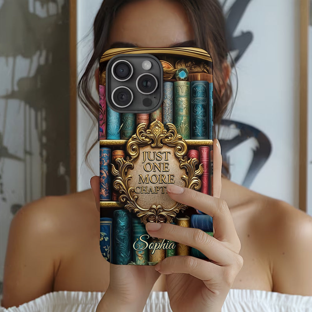 Just One More Chapter - Personalized Book Full Print Phone Case