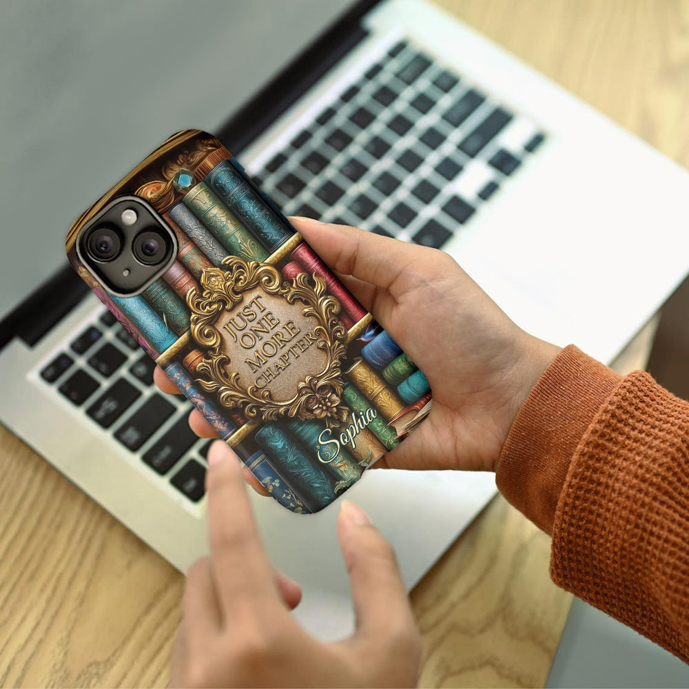 Just One More Chapter - Personalized Book Full Print Phone Case
