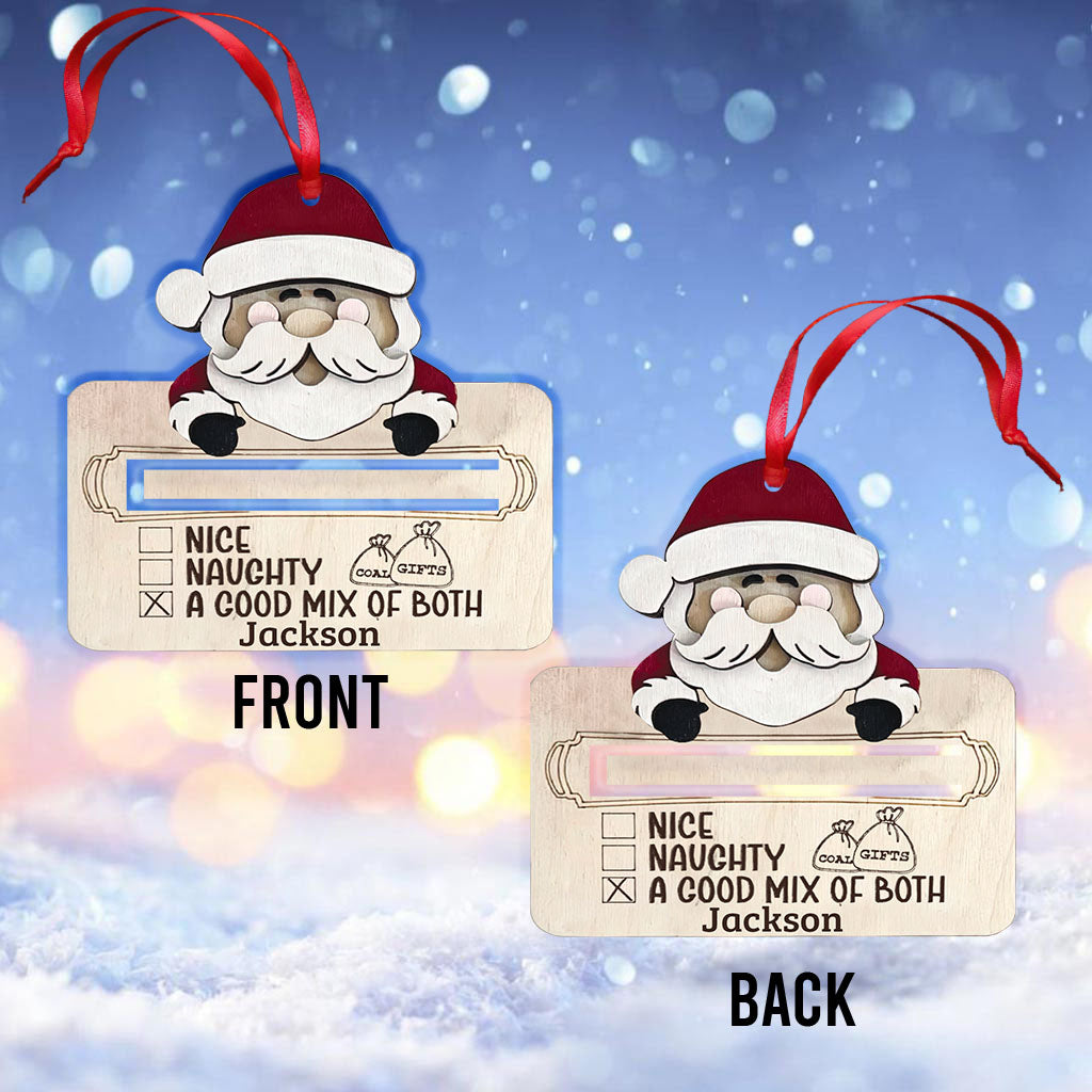 Totally On The Nice List - Personalized Christmas Ornament