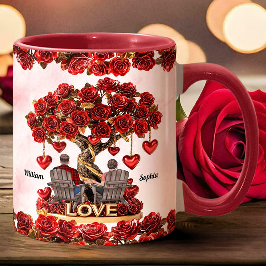 Tree of Love - Personalized Couple Accent Mug