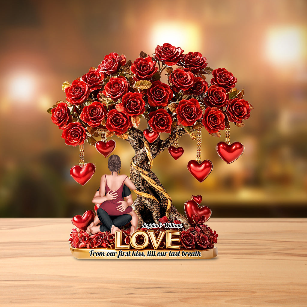 Tree of Love - Personalized Couple Custom Shaped Acrylic Plaque
