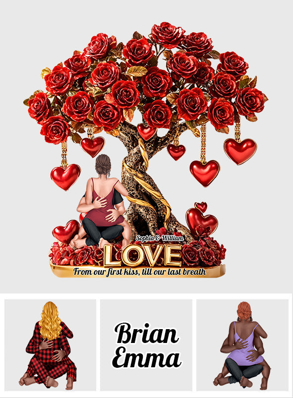 Tree of Love - Personalized Couple Custom Shaped Acrylic Plaque