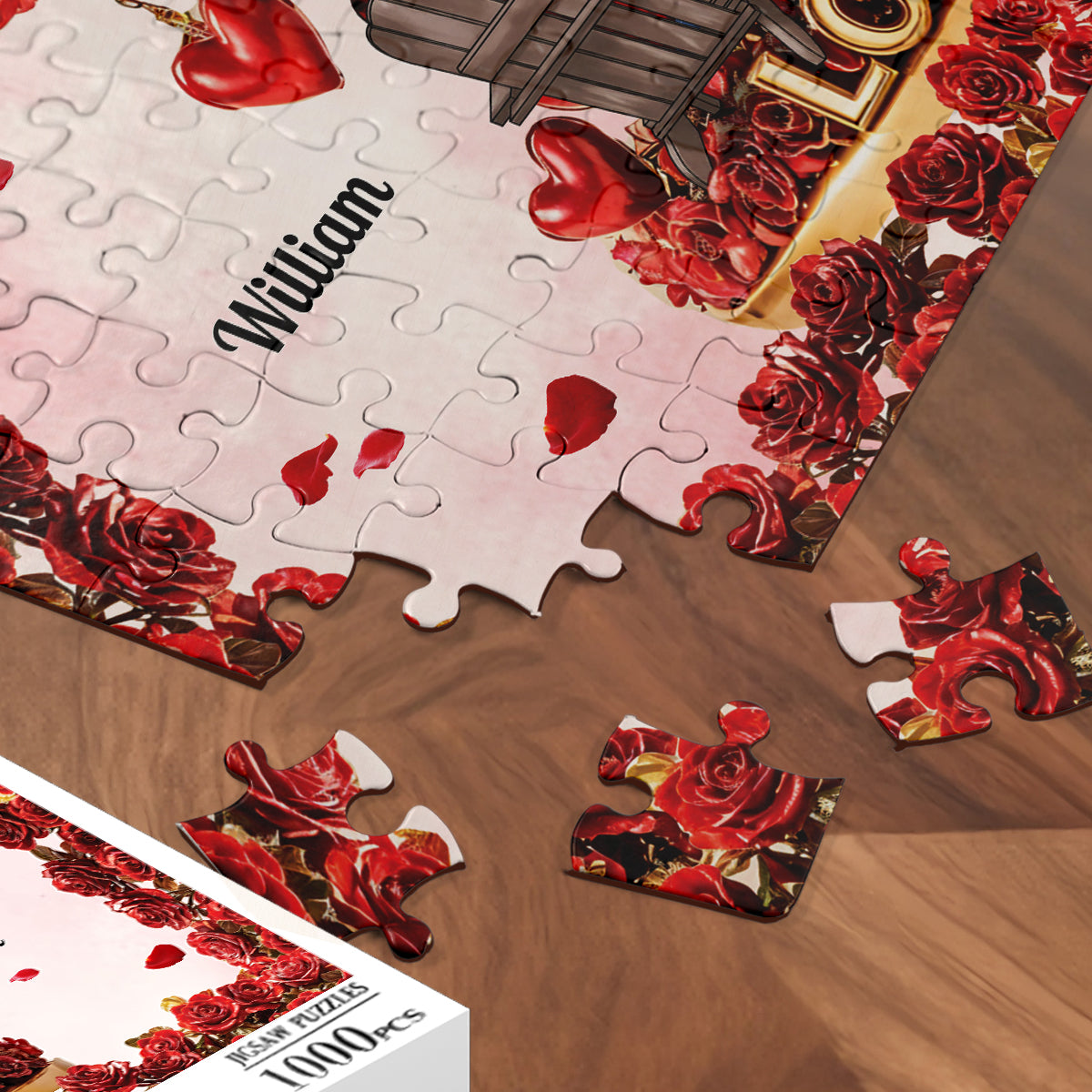 Tree of Love - Personalized Couple Jigsaw Puzzle