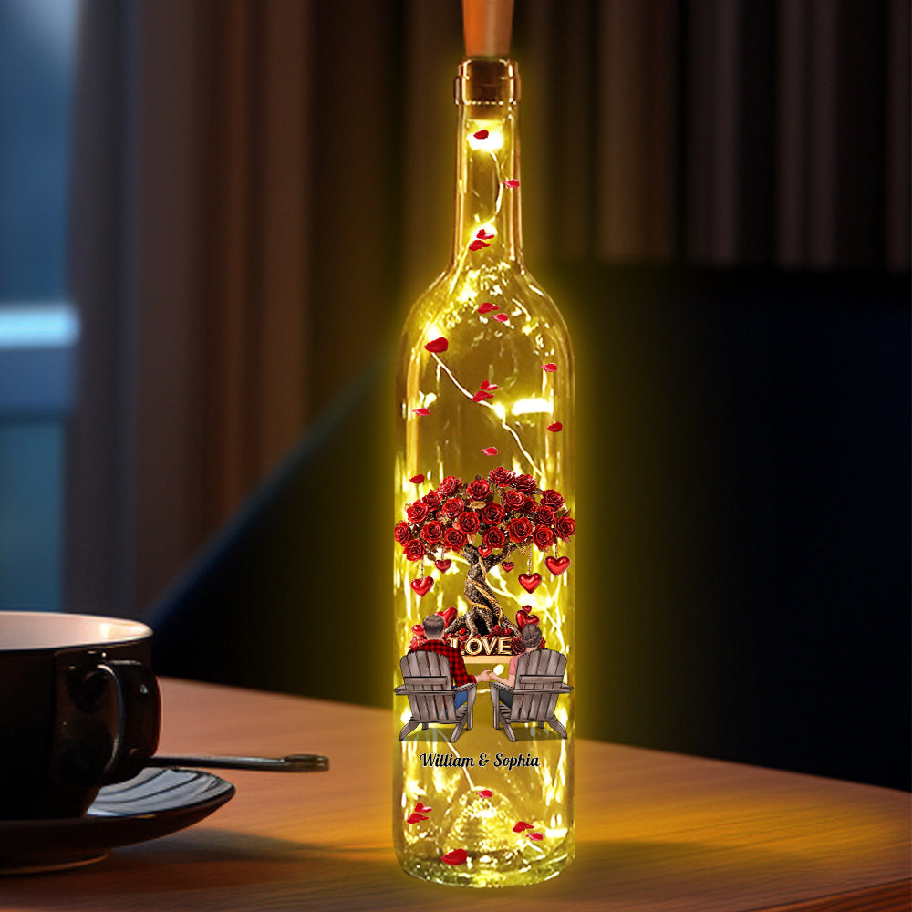 Tree of Love - Personalized Couple Wine Bottle Lamp