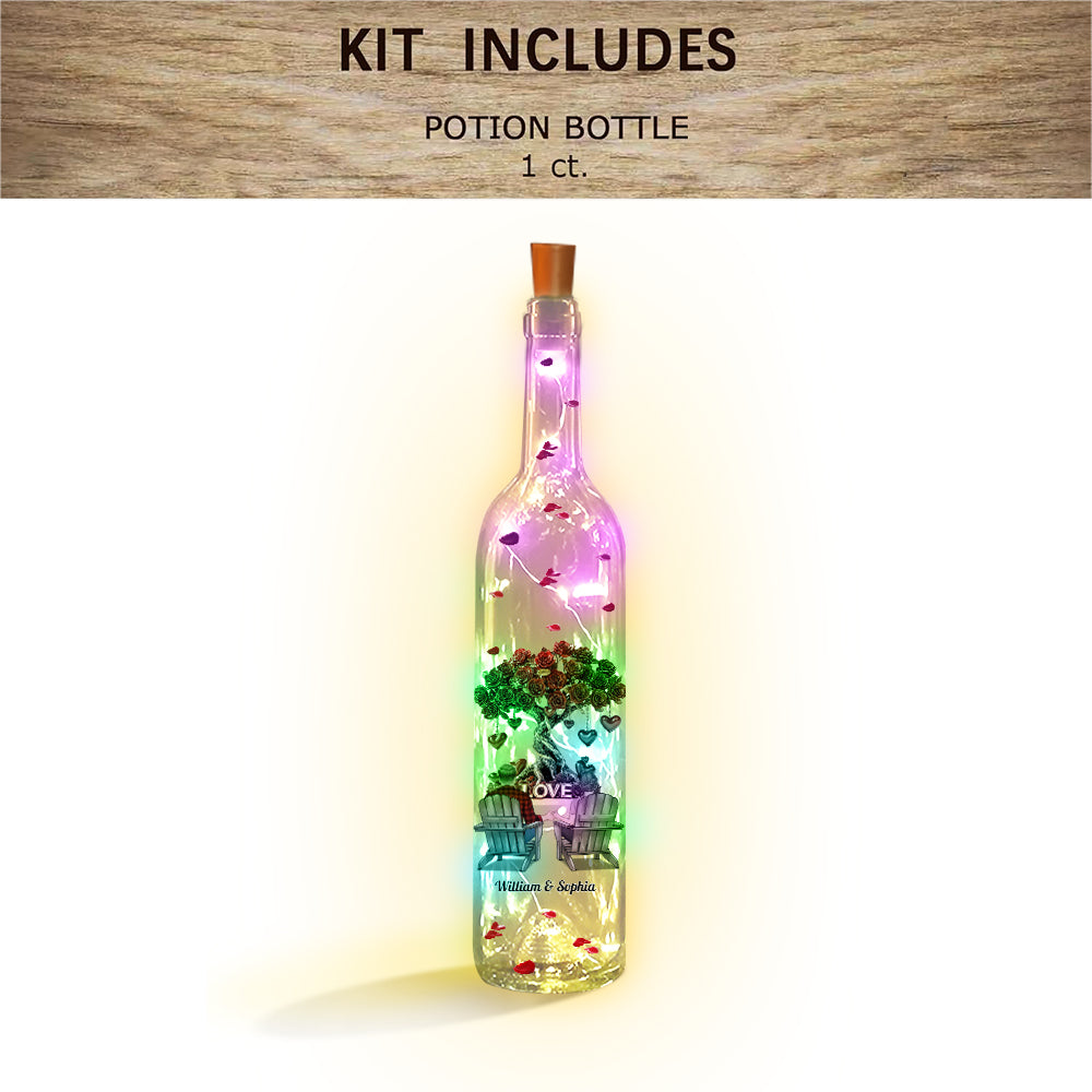 Tree of Love - Personalized Couple Wine Bottle Lamp