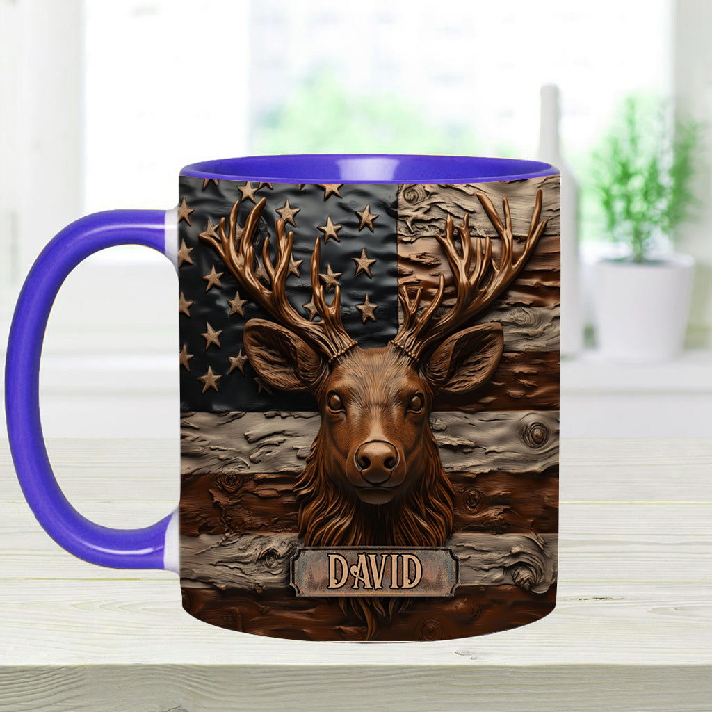 Hunting Deer - Personalized Hunting Accent Mug