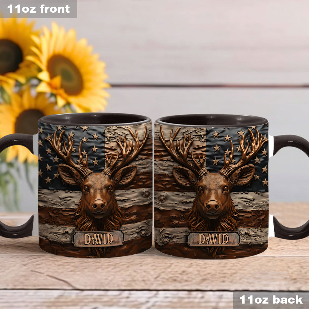 Hunting Deer - Personalized Hunting Accent Mug
