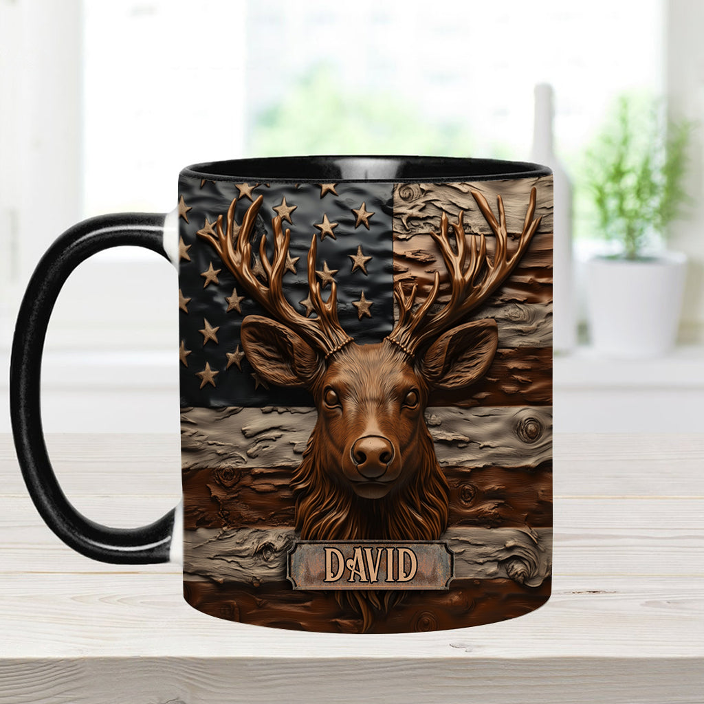 Hunting Deer - Personalized Hunting Accent Mug