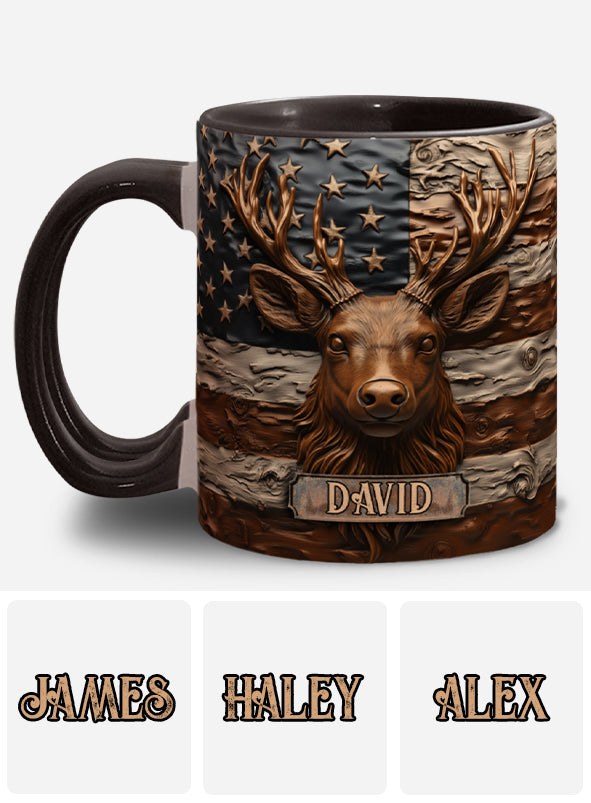 Hunting Deer - Personalized Hunting Accent Mug
