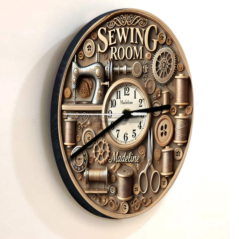Sewing O'clock - Personalized Sewing Wall Clock