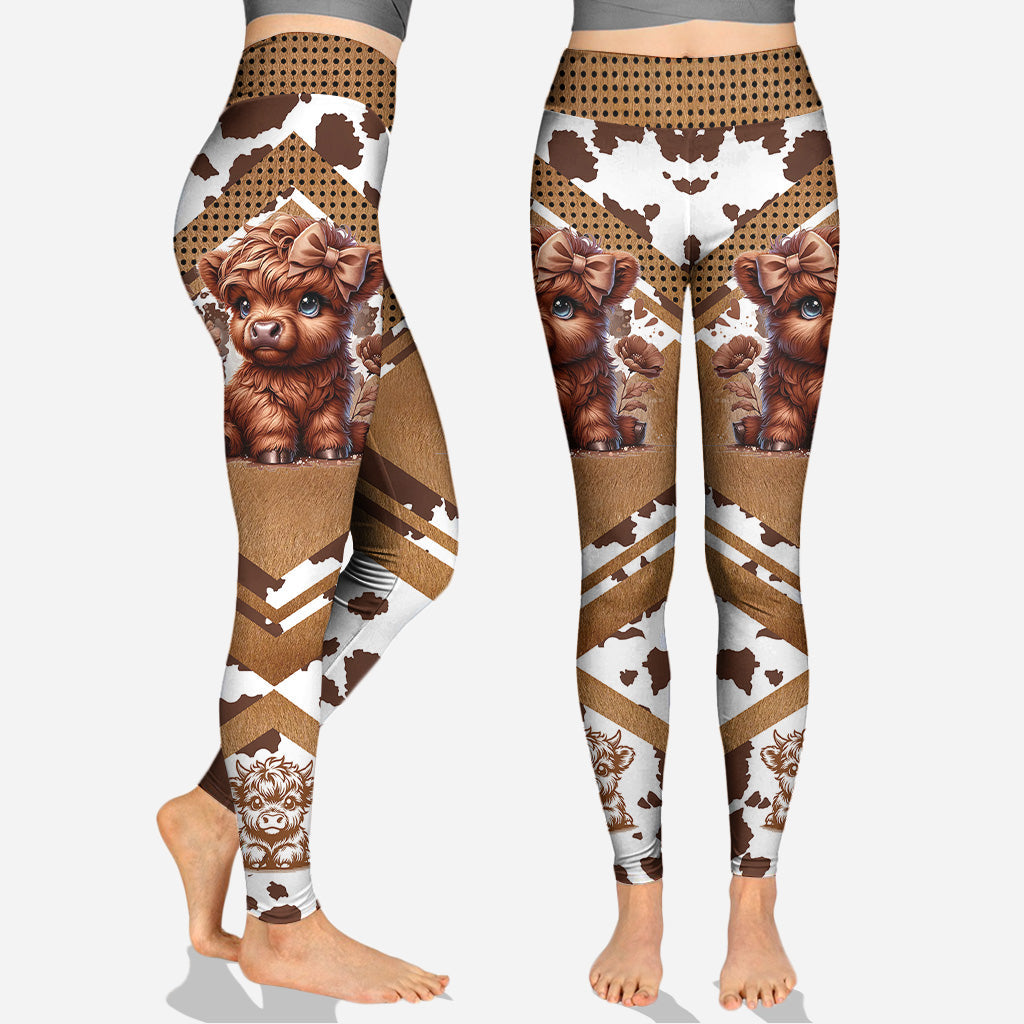 Sweetie - Personalized Highland Cow Hoodie and Leggings