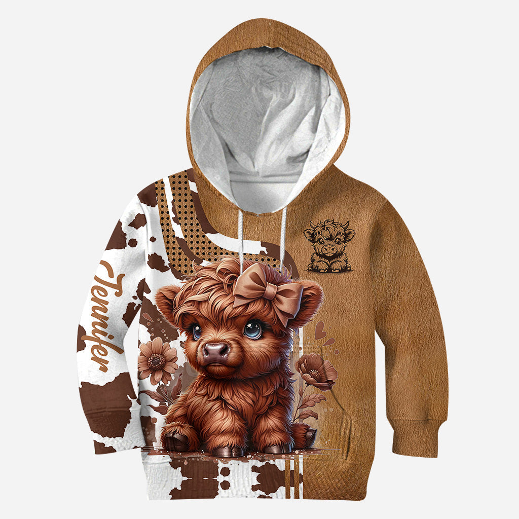 Sweetie - Personalized Highland Cow Hoodie and Leggings