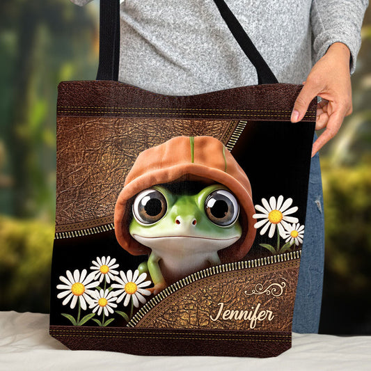 Love Frogs - Personalized Frog Tote Bag