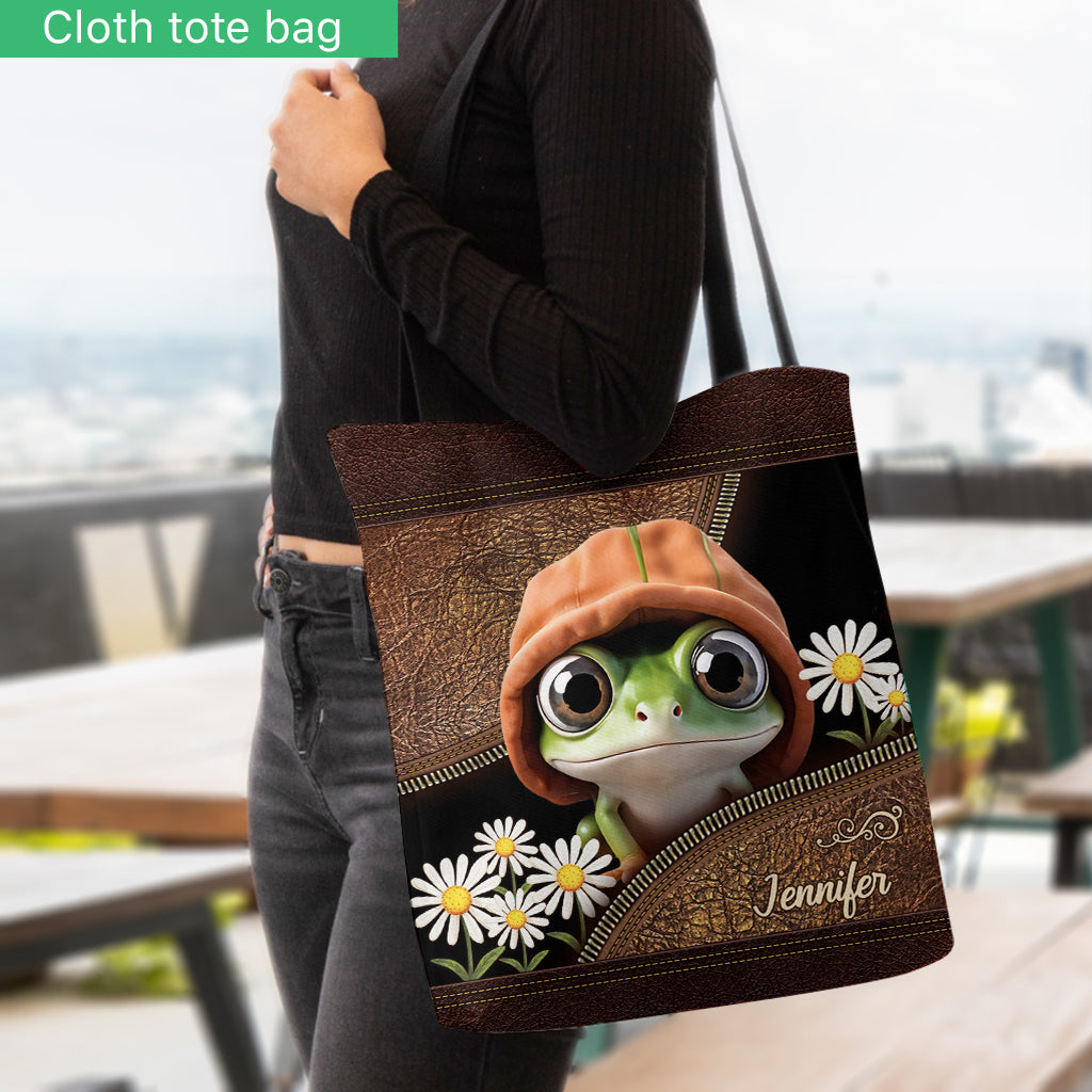 Love Frogs - Personalized Frog Tote Bag