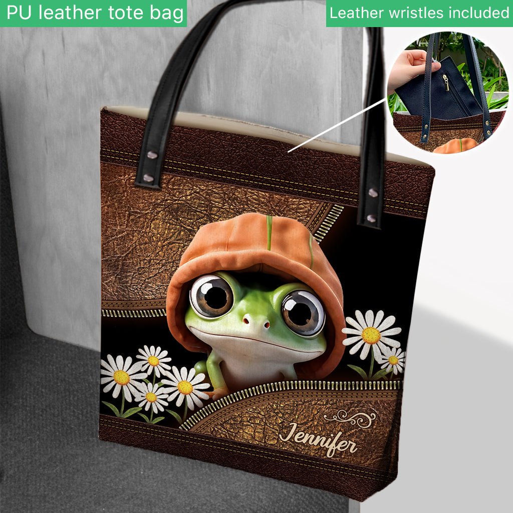 Love Frogs - Personalized Frog Tote Bag