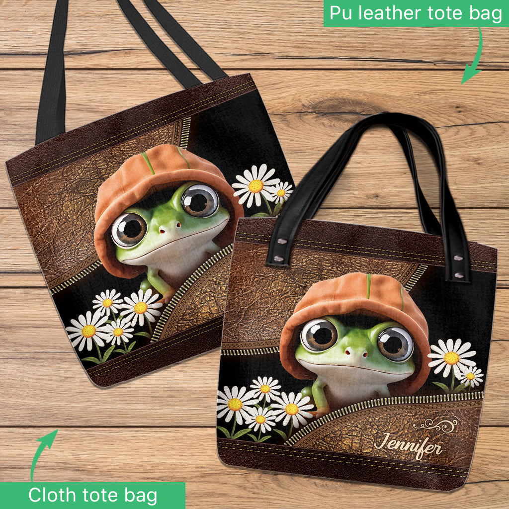 Love Frogs - Personalized Frog Tote Bag