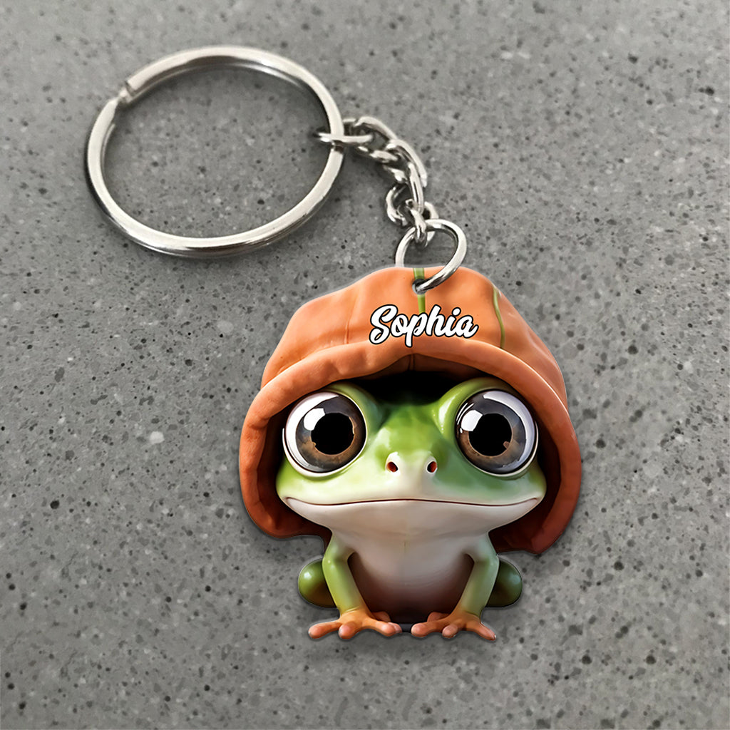 Adorable Frog - Personalized Frog Keychain