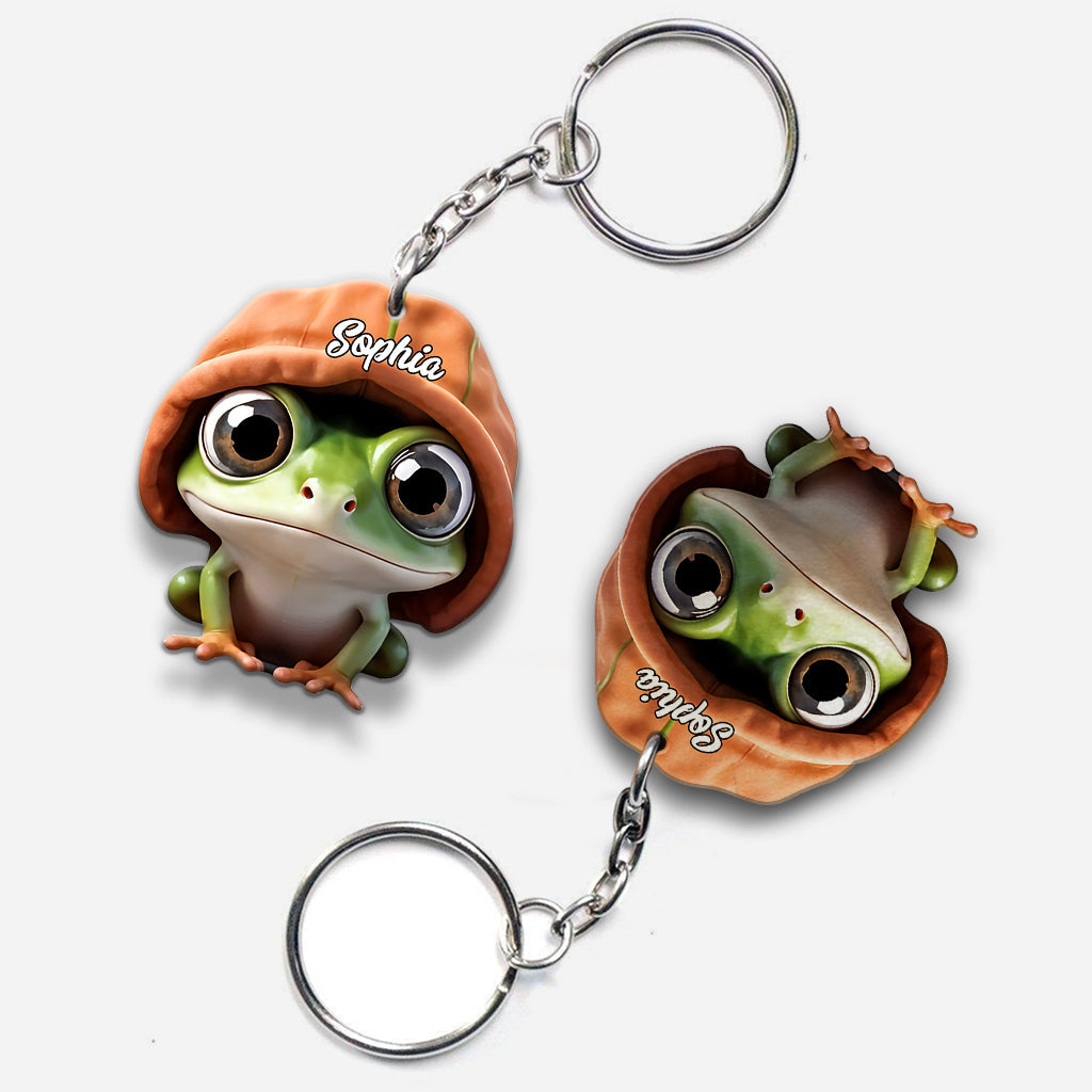 Adorable Frog - Personalized Frog Keychain