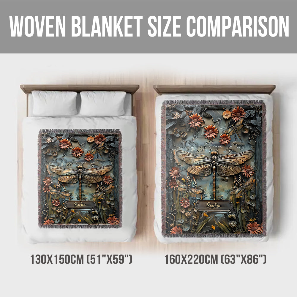 Beautiful Vintage Garden - Personalized Gardening Woven Blanket