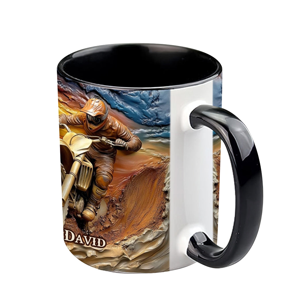 Born To Ride - Personalized Dirt Bike Accent Mug