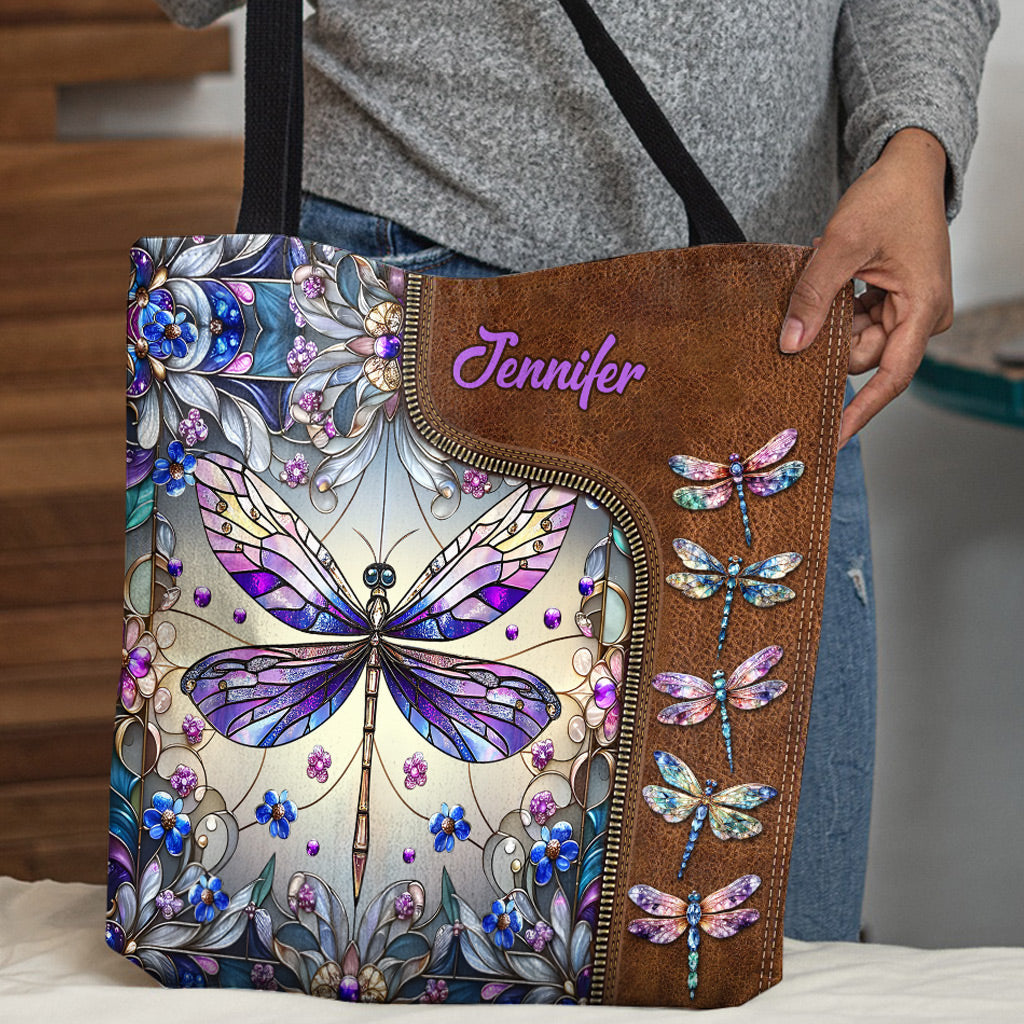 Beautiful Dragonfly - Personalized Gardening Tote Bag