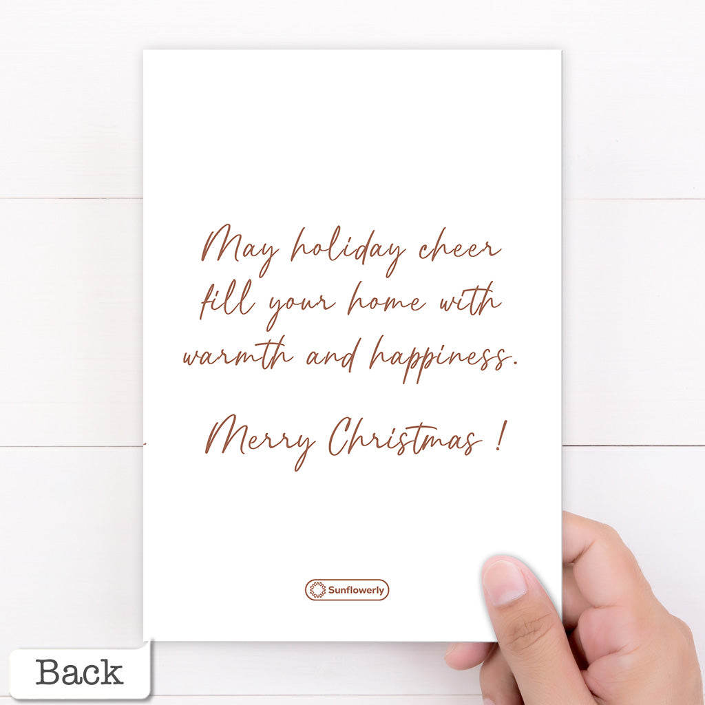 Custom Photos Names And Message Happy Holiday Card - Personalized Family Greeting Card