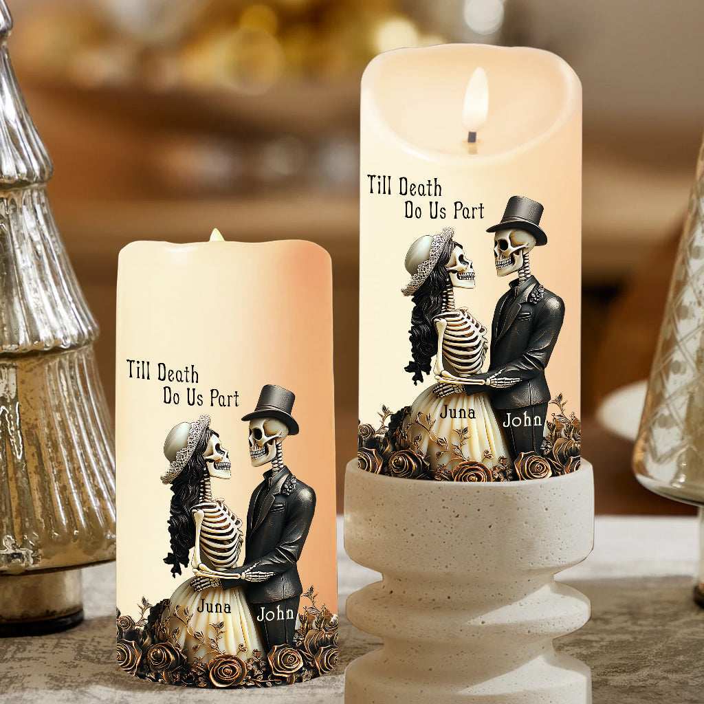 Til Death Do Us Part - Personalized Couple Flameless Candle